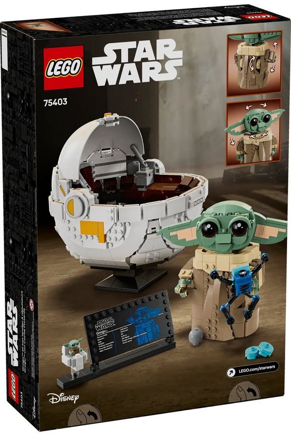 Конструктор LEGO Star Wars - Ґроґу в повітряній колисці, 1048 деталей 75403 ЦБ-00285704 фото