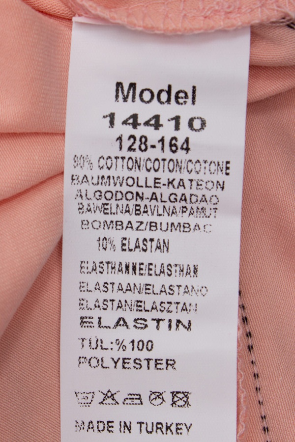 Сукня 128 колір персиковий ЦБ-00152140 SKT000520027 фото
