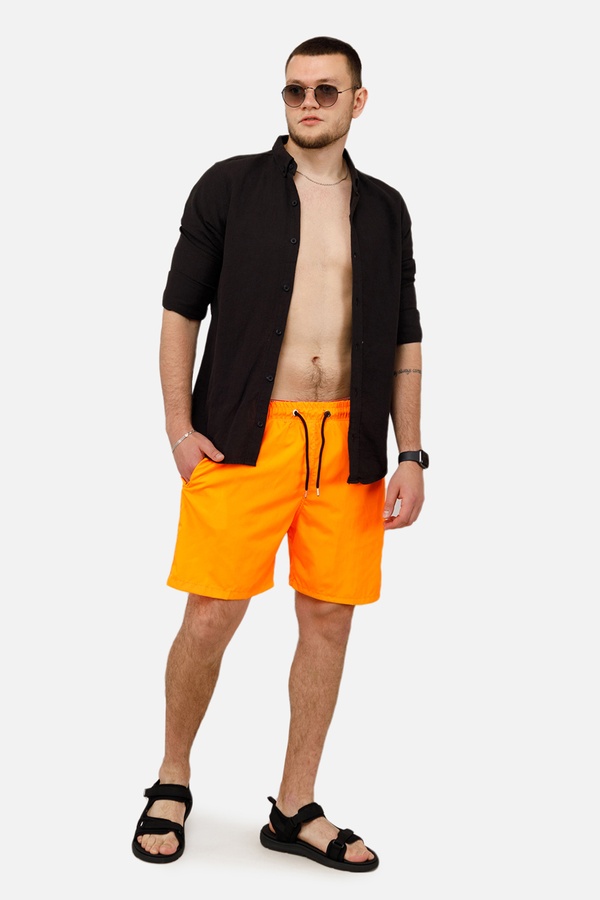 Чоловічі пляжні шорти 54 колір помаранчевий ЦБ-00250602 SKT000993737 фото