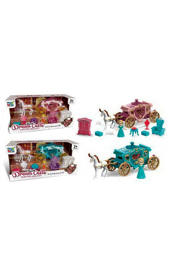 Іграшковий набір - карета з конем колір різнокольоровий ЦБ-00241358 SKT000961479 фото