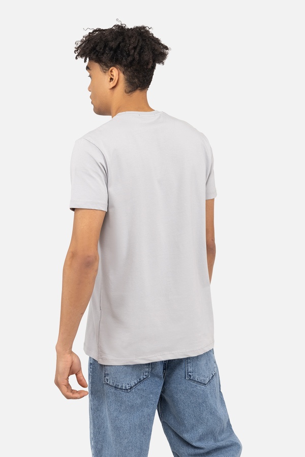 Мужская футболка с коротким рукавом 54 цвет светло-серый ЦБ-00243188 SKT000967340 фото