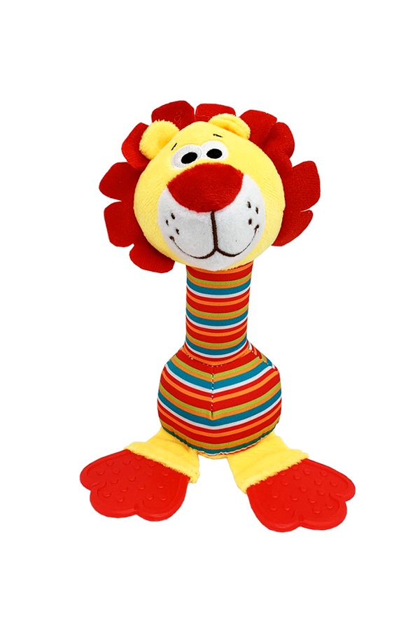 М`яка іграшка-брязкальце з дзвіночком HAPPY MONKEY колір різнокольоровий ЦБ-00250864 SKT000994443 фото
