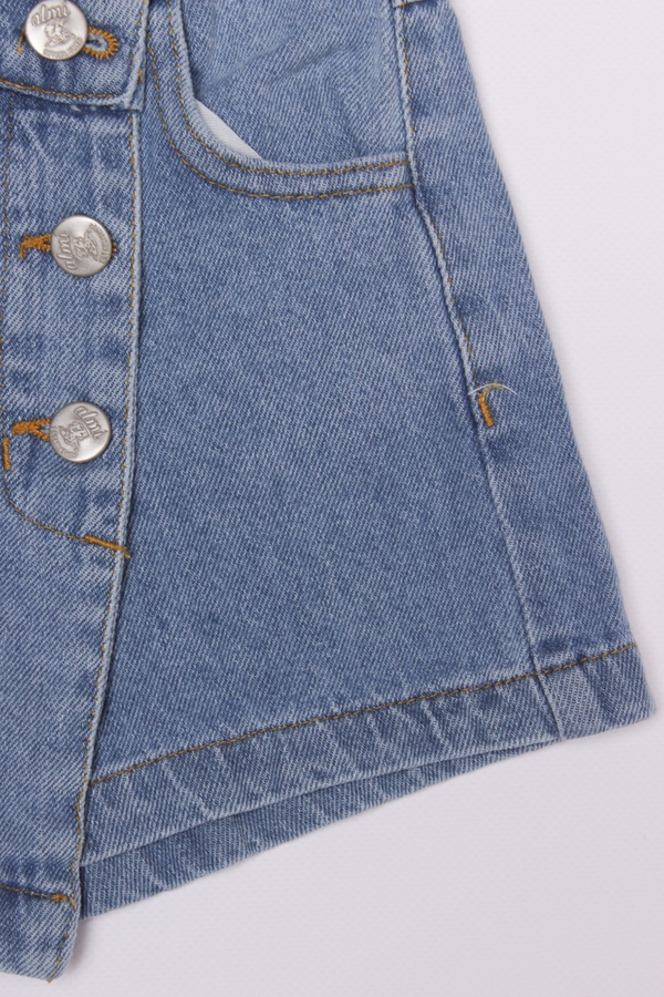 Джинсові шорти для дівчинки 128 колір блакитний ЦБ-00187524 SKT000835150 фото