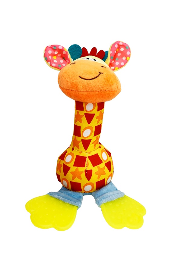 М`яка іграшка-брязкальце з дзвіночком HAPPY MONKEY колір різнокольоровий ЦБ-00250864 SKT000994443 фото