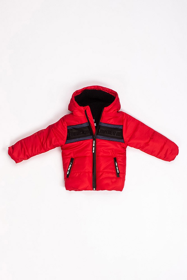 Куртка коротка на хлопчика 92 колір червоний ЦБ-00177306 SKT000591450 фото