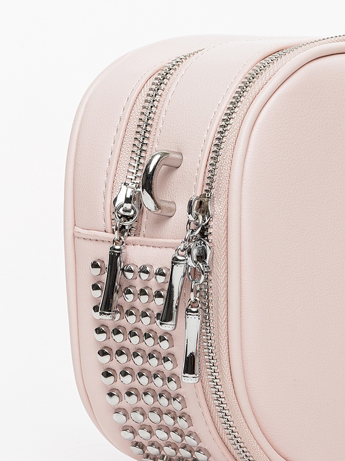 Жіноча сумка крос-боді + чохол для ключів колір світло-рожевий ЦБ-00222682 SKT000915769 фото