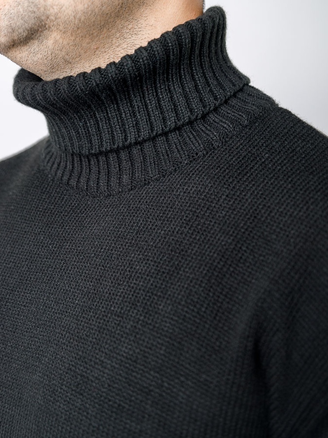 Чоловічий светр 52 колір чорний ЦБ-00233234 SKT000941042 фото