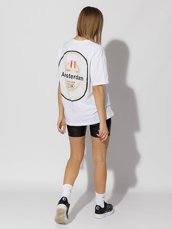 Жіноча футболка регуляр 42 колір білий ЦБ-00219205 SKT000906639 фото
