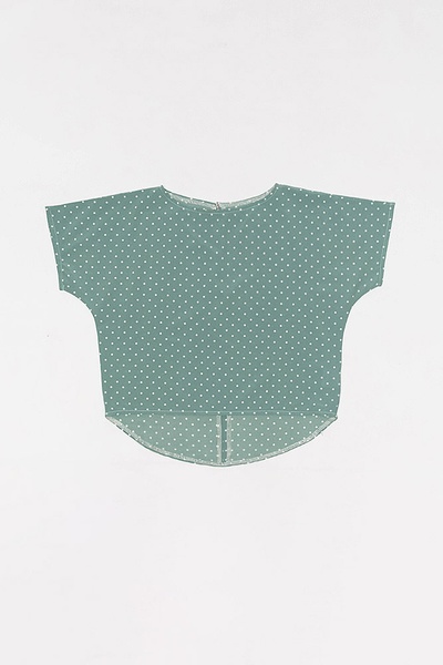 Блуза для дівчинки 122 колір бірюзовий ЦБ-00160355 SKT000542616 фото