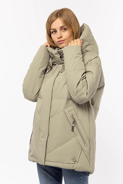 Жіноча куртка 48 колір оливковий ЦБ-00195664 SKT000866352 фото