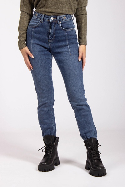 Джогери джинсові жіночі 38 колір синій ЦБ-00169124 SKT000567089 фото