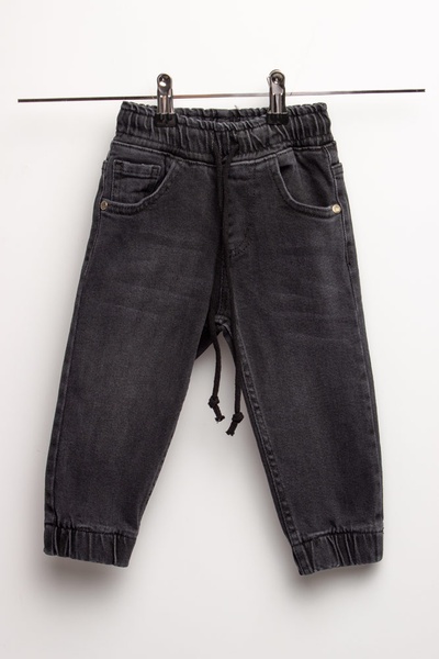 Джогеры джинсовые на мальчика цвет темно-серый ЦБ-00151455 SKT000516686 фото