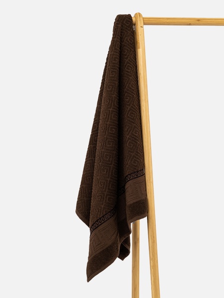 Рушник махровий YENI GREAK колір коричневий ЦБ-00220981 SKT000911311 фото
