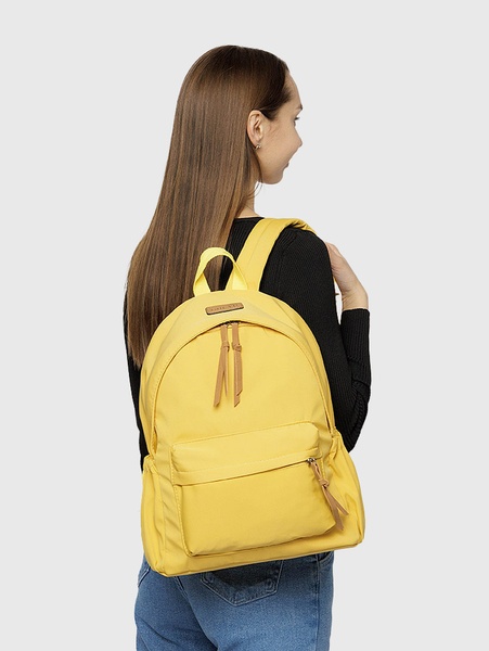 Женский спортивный рюкзак цвет желтый ЦБ-00207026 SKT000882214 фото