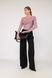 Футболка з довгим рукавом жіноча колір пудровий 50