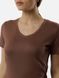 Женская футболка регуляр 44 цвет капучино ЦБ-00210731 SKT000890474 фото 2