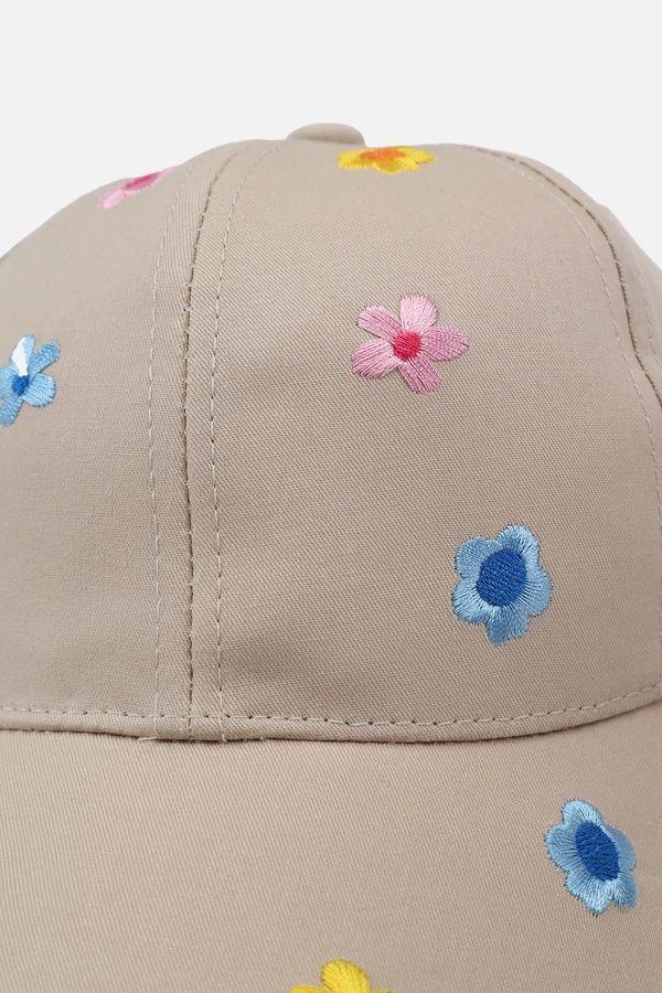 Бейсболка для дівчинки колір бежевий 52-54 ЦБ-00274659 фото