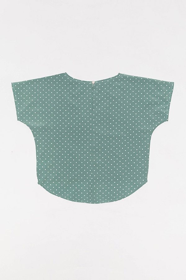 Блуза для дівчинки 122 колір бірюзовий ЦБ-00160355 SKT000542616 фото