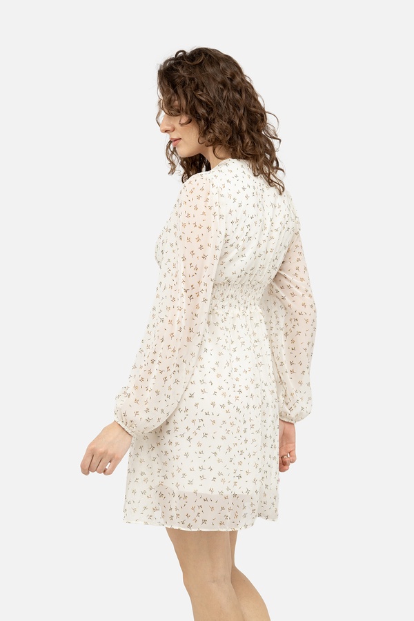 Жіноча сукня в стилі ампір 42 колір молочний ЦБ-00247010 SKT000985924 фото