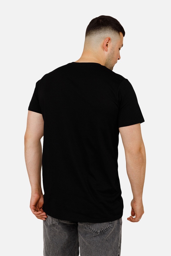 Мужская патриотическая футболка с коротким рукавом 44 цвет черный ЦБ-00253253 SKT001001373 фото