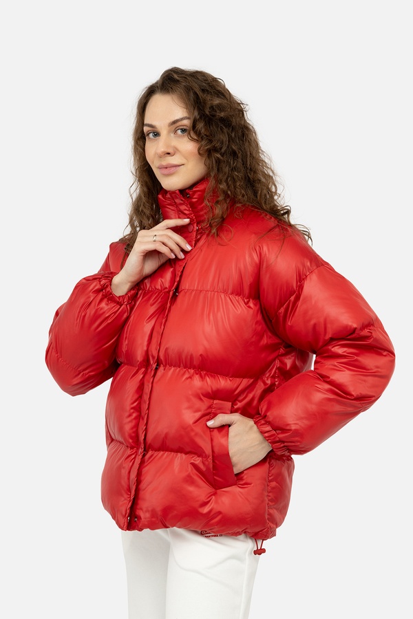 Женская куртка 40 цвет красный ЦБ-00242086 SKT000963455 фото
