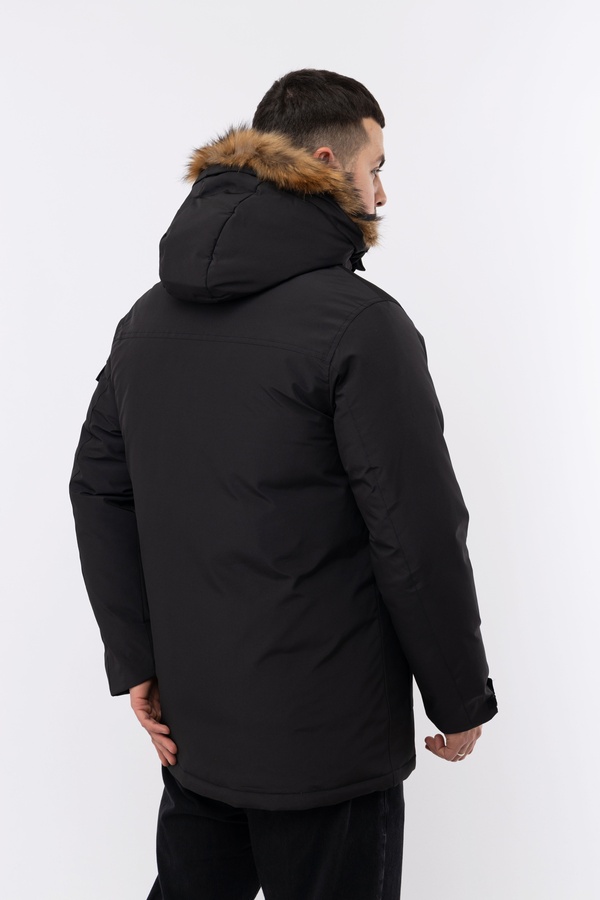 Мужская куртка 44 цвет черный ЦБ-00220372 SKT000909520 фото