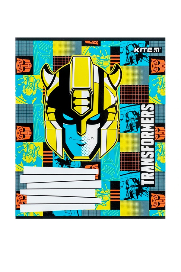 Зошит шкільний в косу лінію на 12 аркушів - Kite Transformers колір різнокольоровий ЦБ-00256763 SKT001011233 фото
