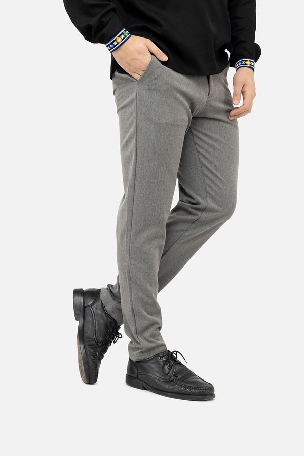 Мужские брюки 46 цвет серый ЦБ-00241580 SKT000961937 фото
