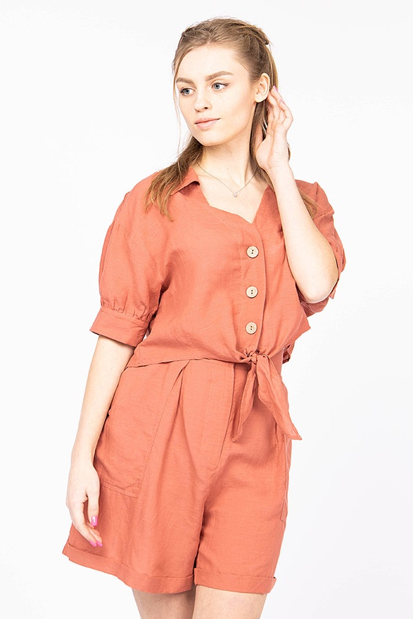 Блуза жіноча 42 колір теракотовий ЦБ-00174757 SKT000584775 фото