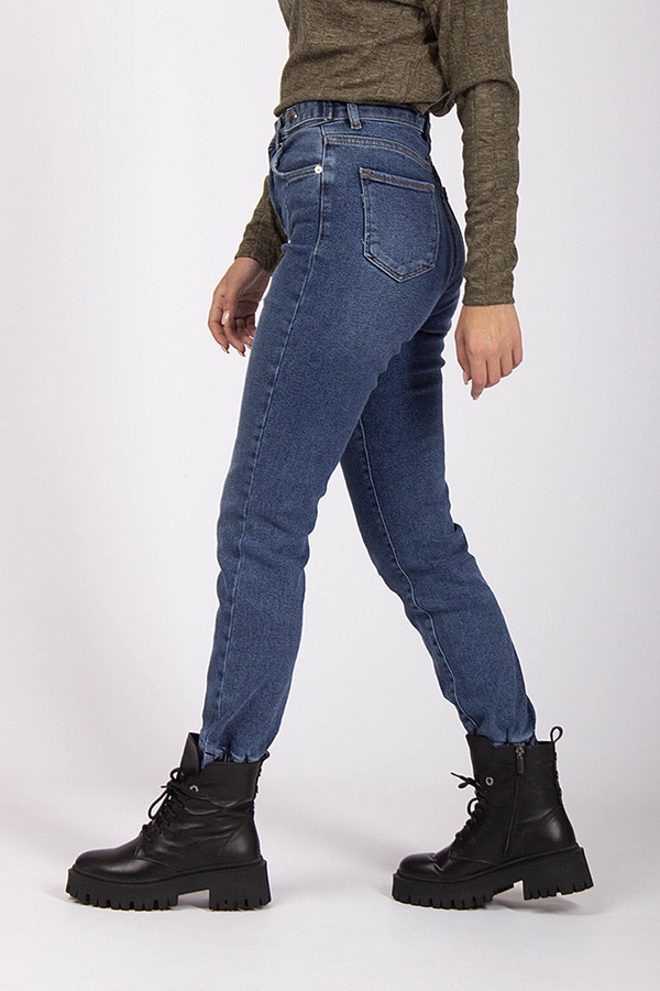 Джогери джинсові жіночі 38 колір синій ЦБ-00169124 SKT000567089 фото