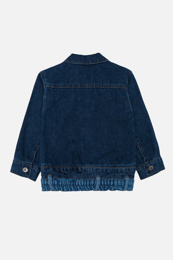 Куртка джинсова для дівчинки 104 колір темно-синій ЦБ-00244442 SKT000978832 фото