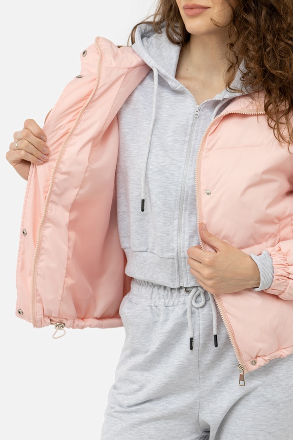 Женская куртка 44 цвет розовый ЦБ-00238353 SKT000956270 фото