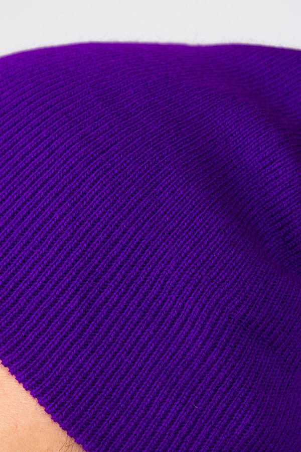 Шапка унісекс 56-58 колір темно-фіолетовий ЦБ-00119174 SKT000451097 фото