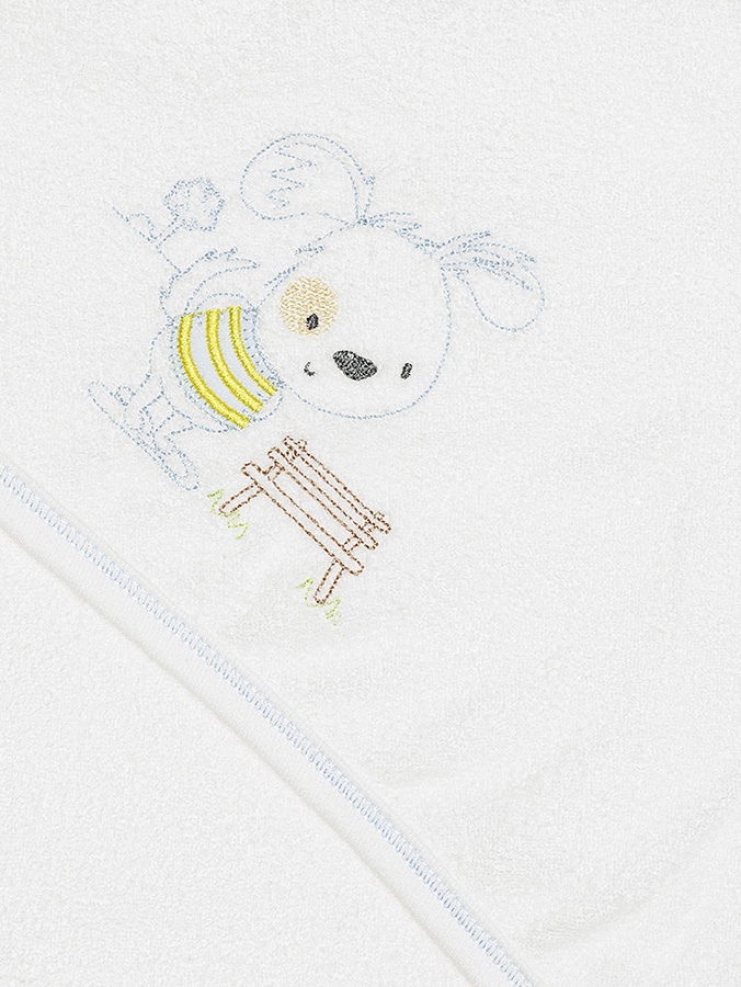 Рушник для купання хлопчика "Песик" колір молочний ЦБ-00218194 SKT000904079 фото
