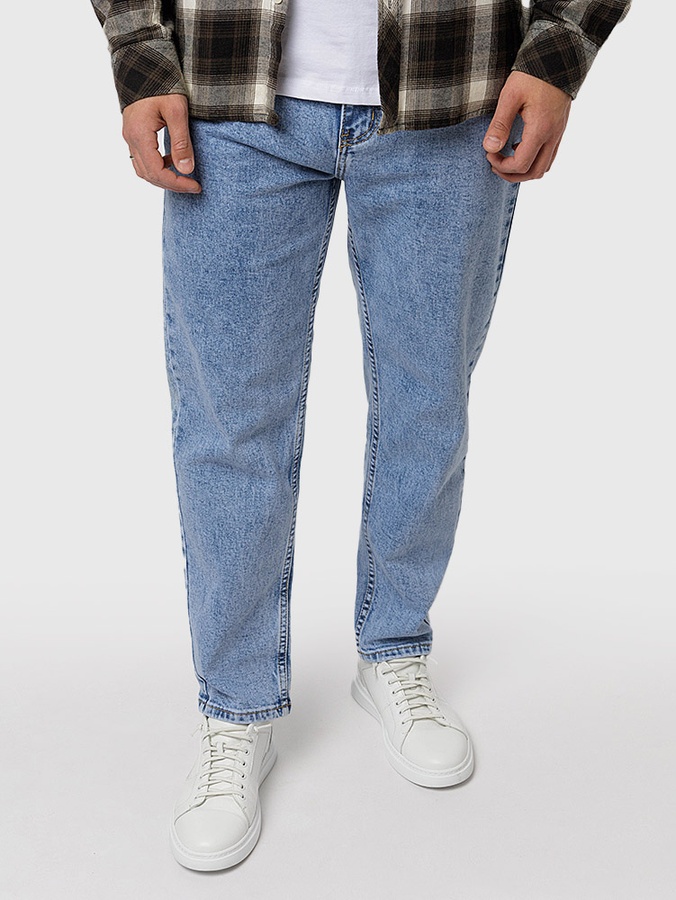 Чоловічі джинси мом 50 колір блакитний ЦБ-00220231 SKT000909194 фото
