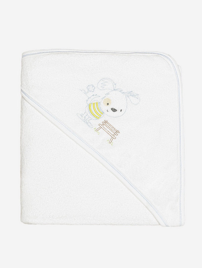 Рушник для купання хлопчика "Песик" колір молочний ЦБ-00218194 SKT000904079 фото