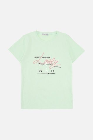 Футболка с коротким рукавом для девочки цвет мятный 158 ЦБ-00277071 фото