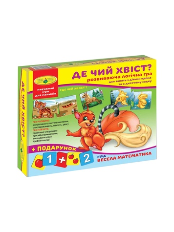 Настільна гра "Де чий хвостик?" колір різнокольоровий ЦБ-00218062 SKT000903844 фото