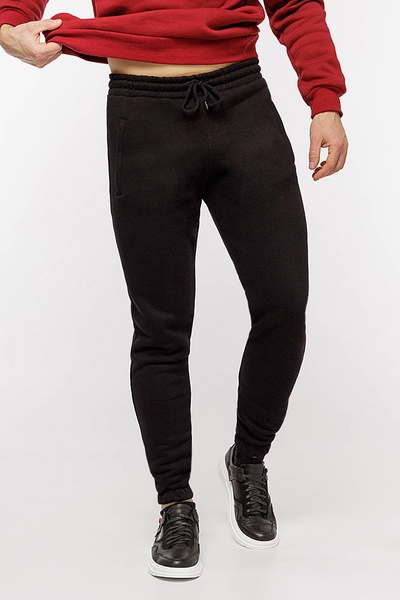 Мужские спортивные штаны 52 цвет черный ЦБ-00204328 SKT000875841 фото
