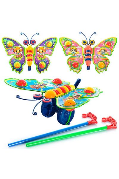 Іграшкова каталка - метелик колір різнокольоровий ЦБ-00128709 SKT000467488 фото