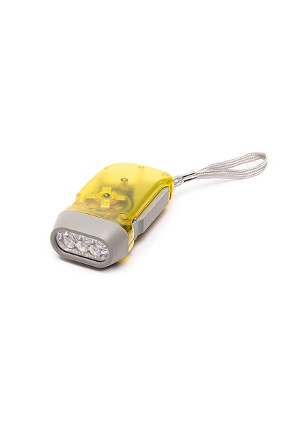 Ліхтарик з ручною зарядкою світлодіодний з динамо машиною колір різнокольоровий ЦБ-00207819 SKT000883611 фото