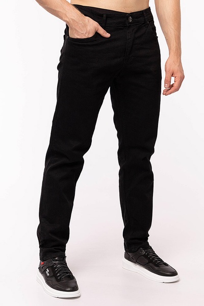 Чоловічі джинси 58 колір чорний ЦБ-00197496 SKT000861166 фото