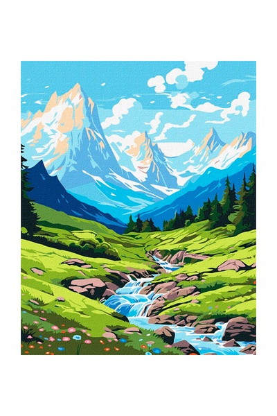 Набор для росписи по номерам "Лето в горах" цвет разноцветный ЦБ-00238591 SKT000956935 фото