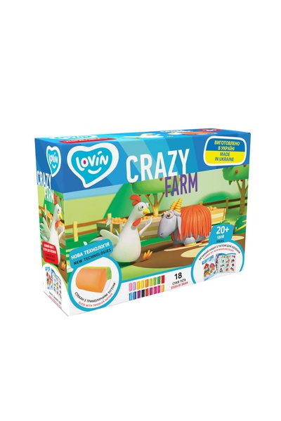 Набір для ліплення з тістом "Crazy Farm" колір різнокольоровий ЦБ-00206417 SKT000880386 фото