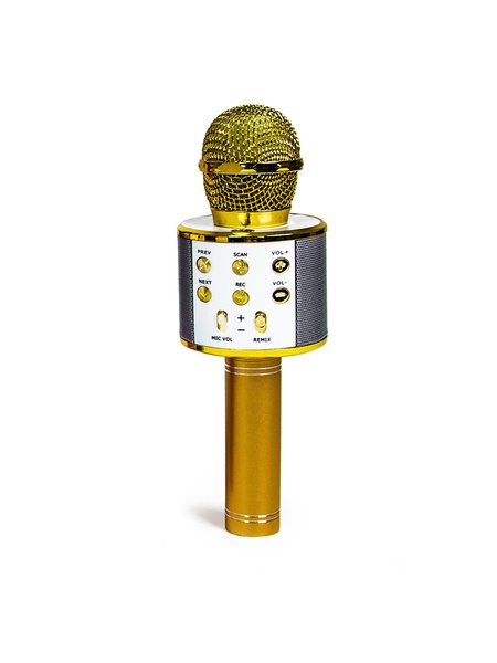 Бездротовий караоке-мікрофон колір золотий ЦБ-00111627 SKT000439113 фото