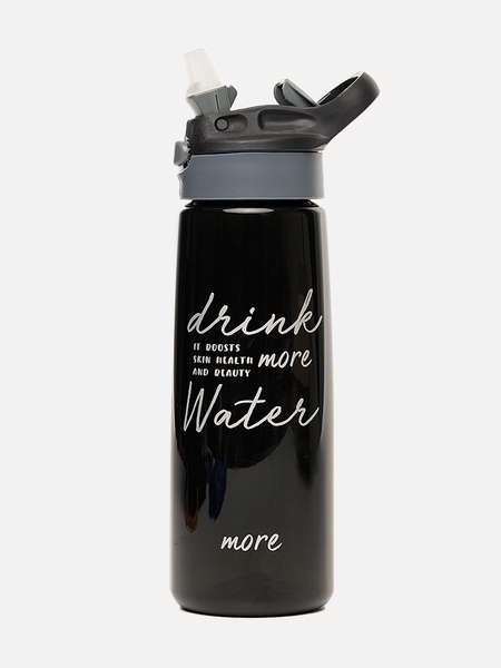 Бутылка-поилка "Drink water" цвет черный ЦБ-00225821 SKT000922961 фото