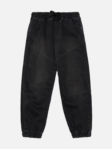 Джогери джинсові для хлопчика 134 колір темно-сірий ЦБ-00213526 SKT000893851 фото