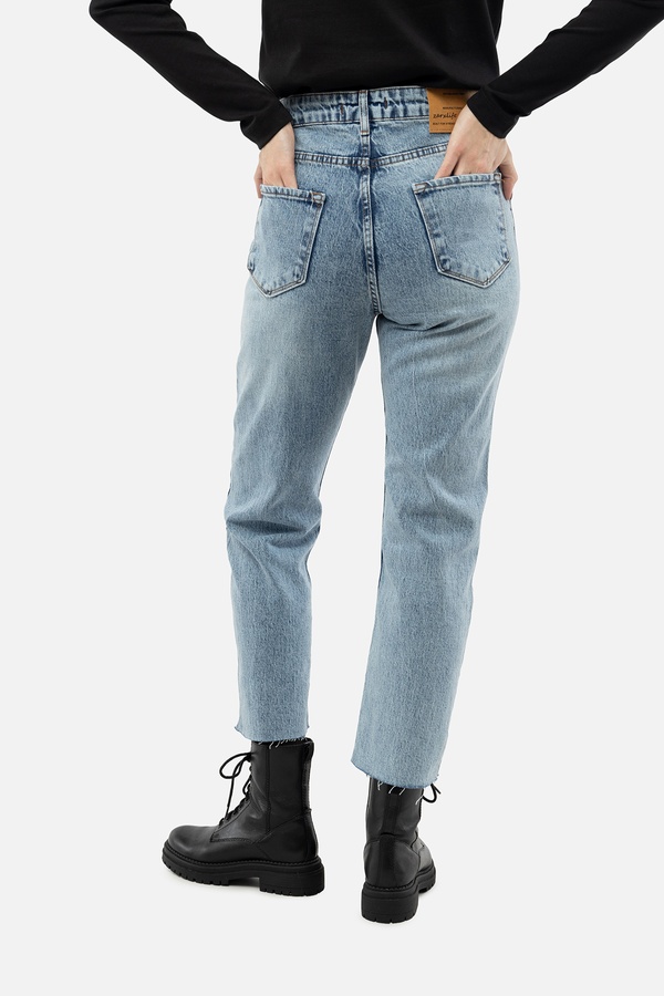 Жіночі джинси 46 колір блакитний ЦБ-00241684 SKT000962424 фото