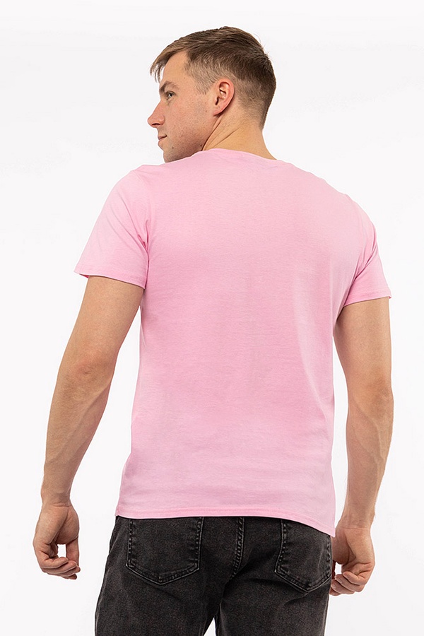 Чоловіча футболка 52 колір рожевий ЦБ-00192848 SKT000850427 фото