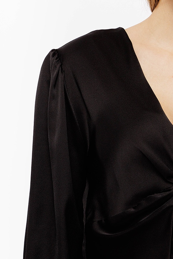 Жіноча блуза 42 колір чорний ЦБ-00191113 SKT000844846 фото